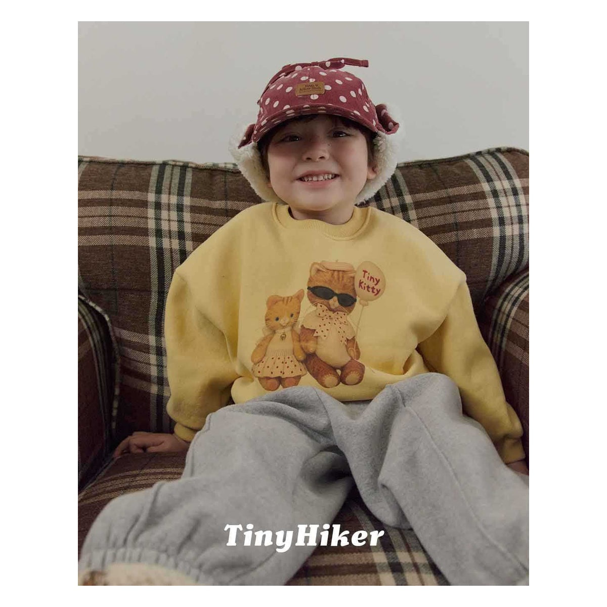 Tiny Hiker ドット耳付きキャップ FREE