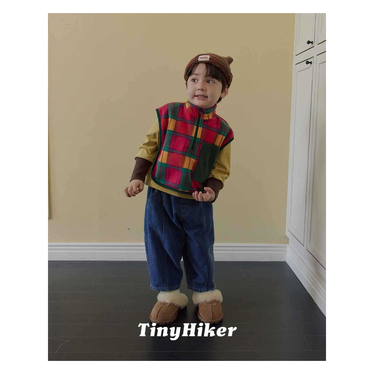 Tiny Hiker ぬくぬくアボーイデニムパンツ