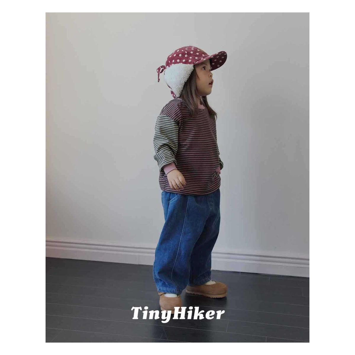 Tiny Hiker ぬくぬくアボーイデニムパンツ