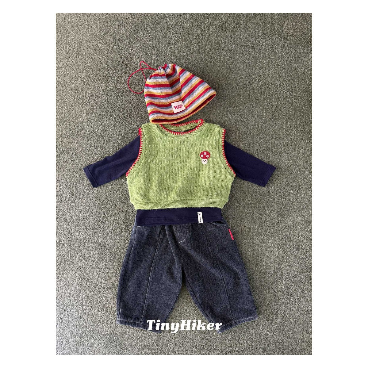 Tiny Hiker ぬくぬくアボーイデニムパンツ