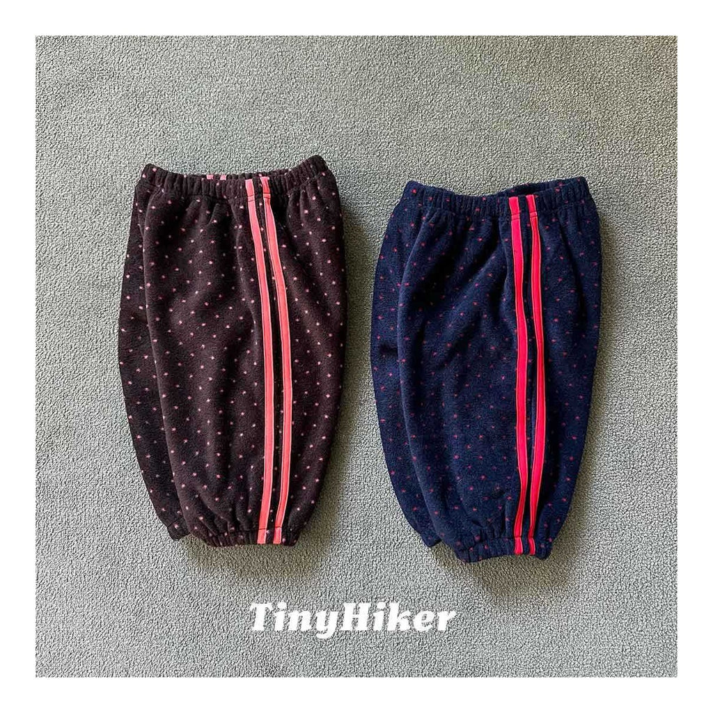 Tiny Hiker プチドットフリースパンツ