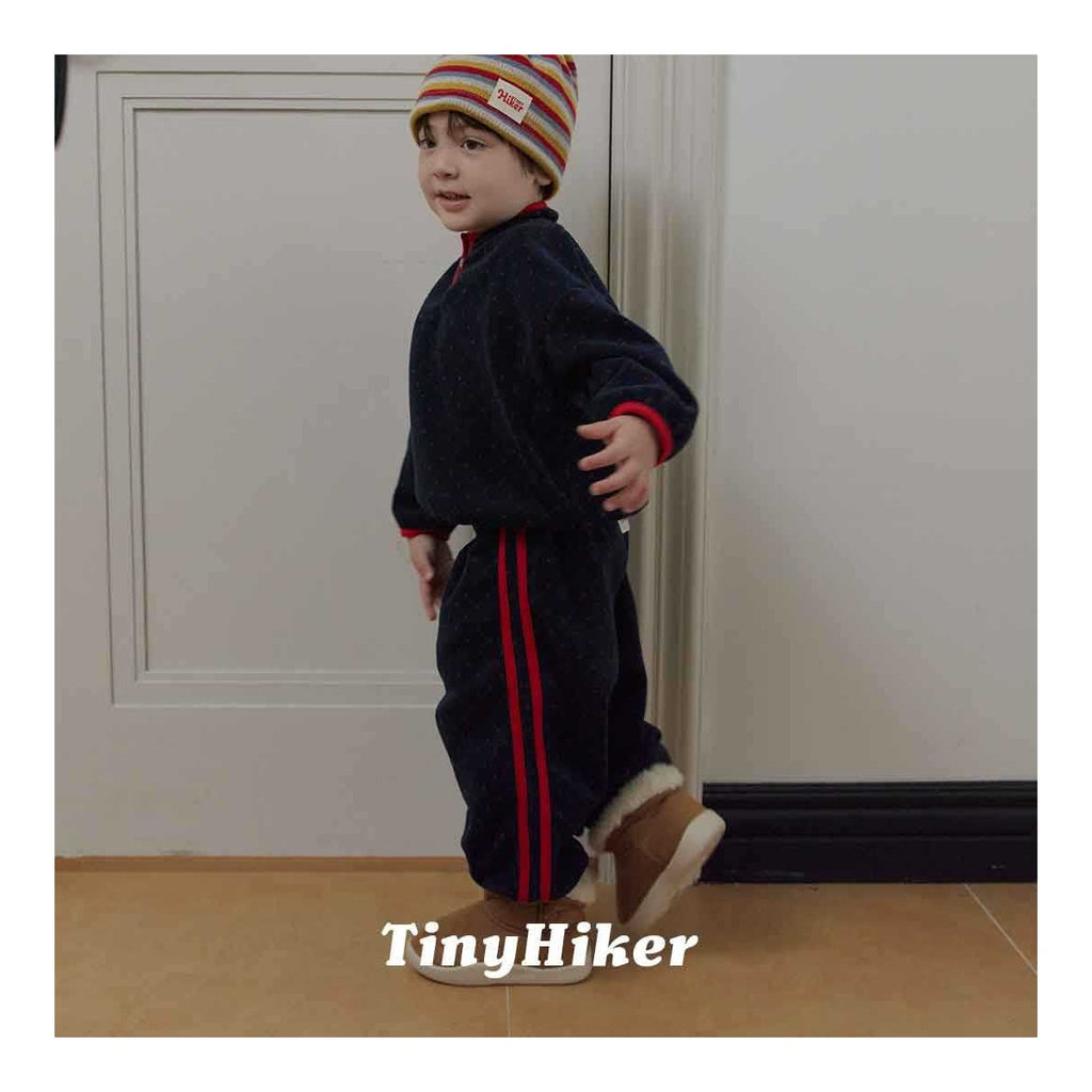 Tiny Hiker プチドットフリースパンツ