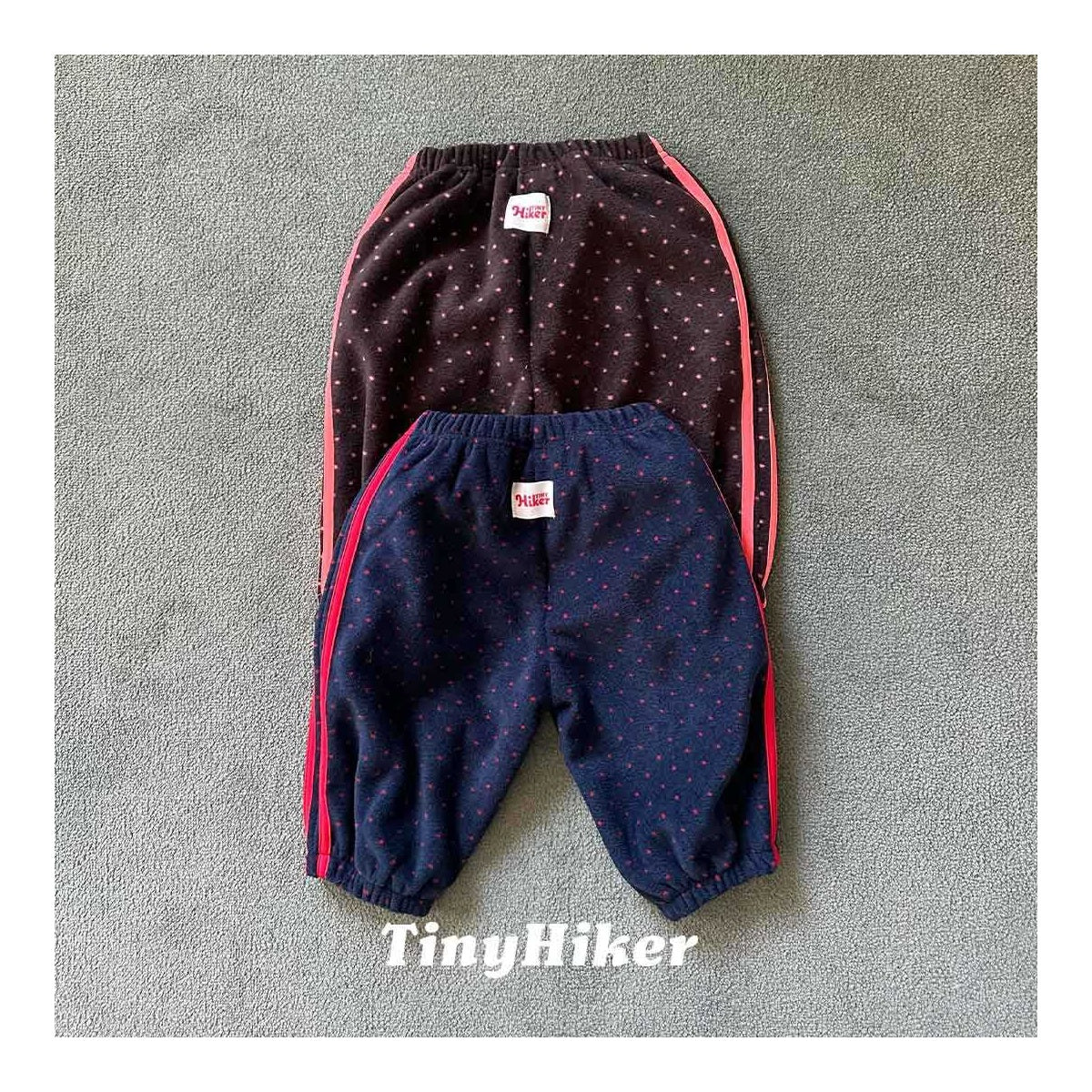 Tiny Hiker プチドットフリースパンツ
