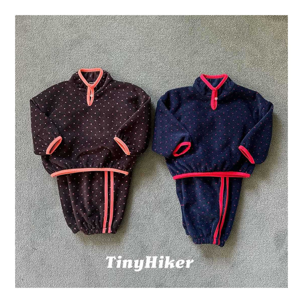 Tiny Hiker プチドットフリースパンツ
