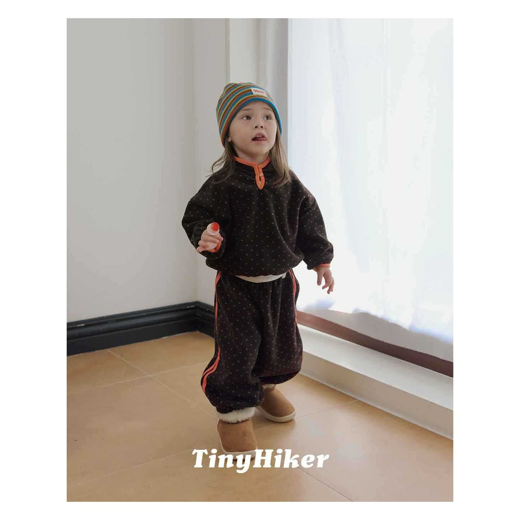 Tiny Hiker プチドットフリースパンツ