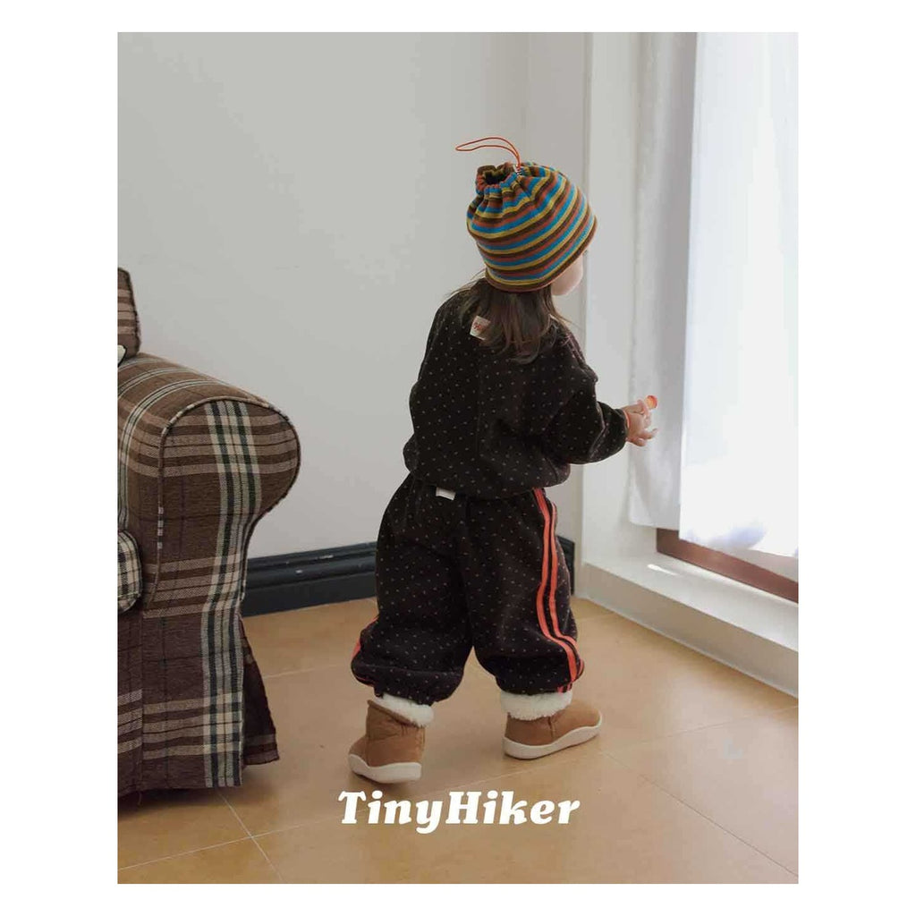 Tiny Hiker プチドットフリースパンツ