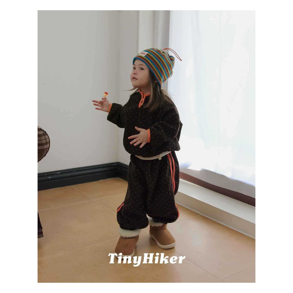 Tiny Hiker プチドットフリースパンツ
