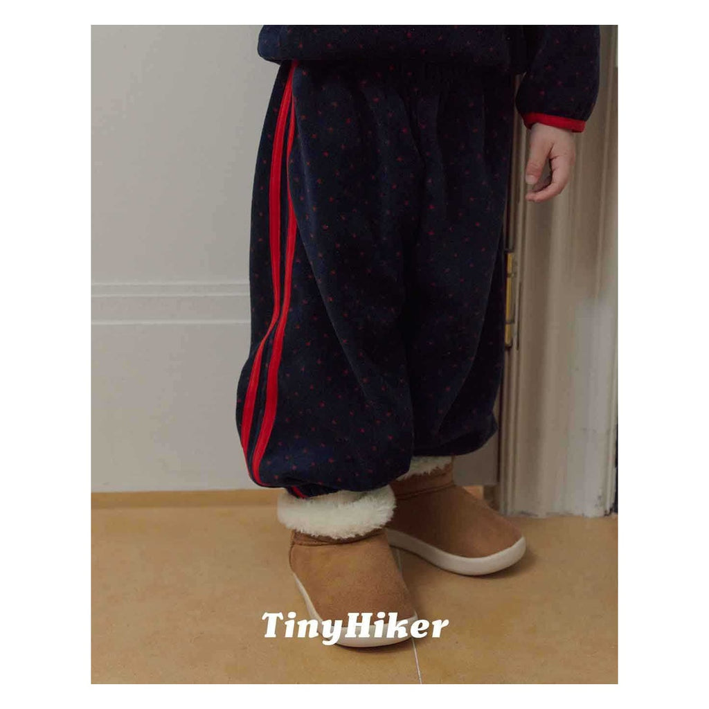 Tiny Hiker プチドットフリースパンツ