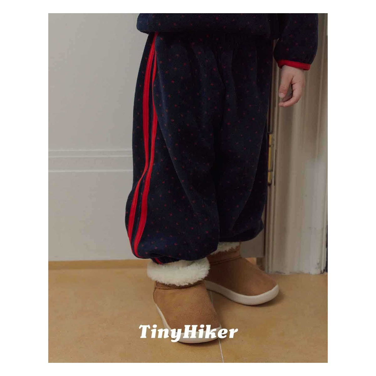 Tiny Hiker プチドットフリースパンツ