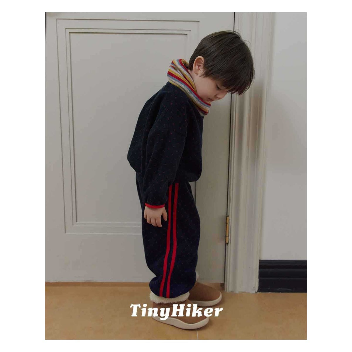 Tiny Hiker プチドットフリースパンツ