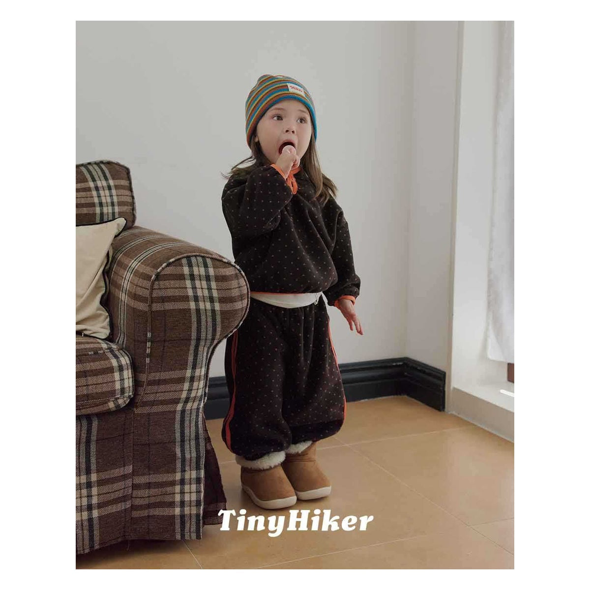 Tiny Hiker プチドットフリースTシャツ