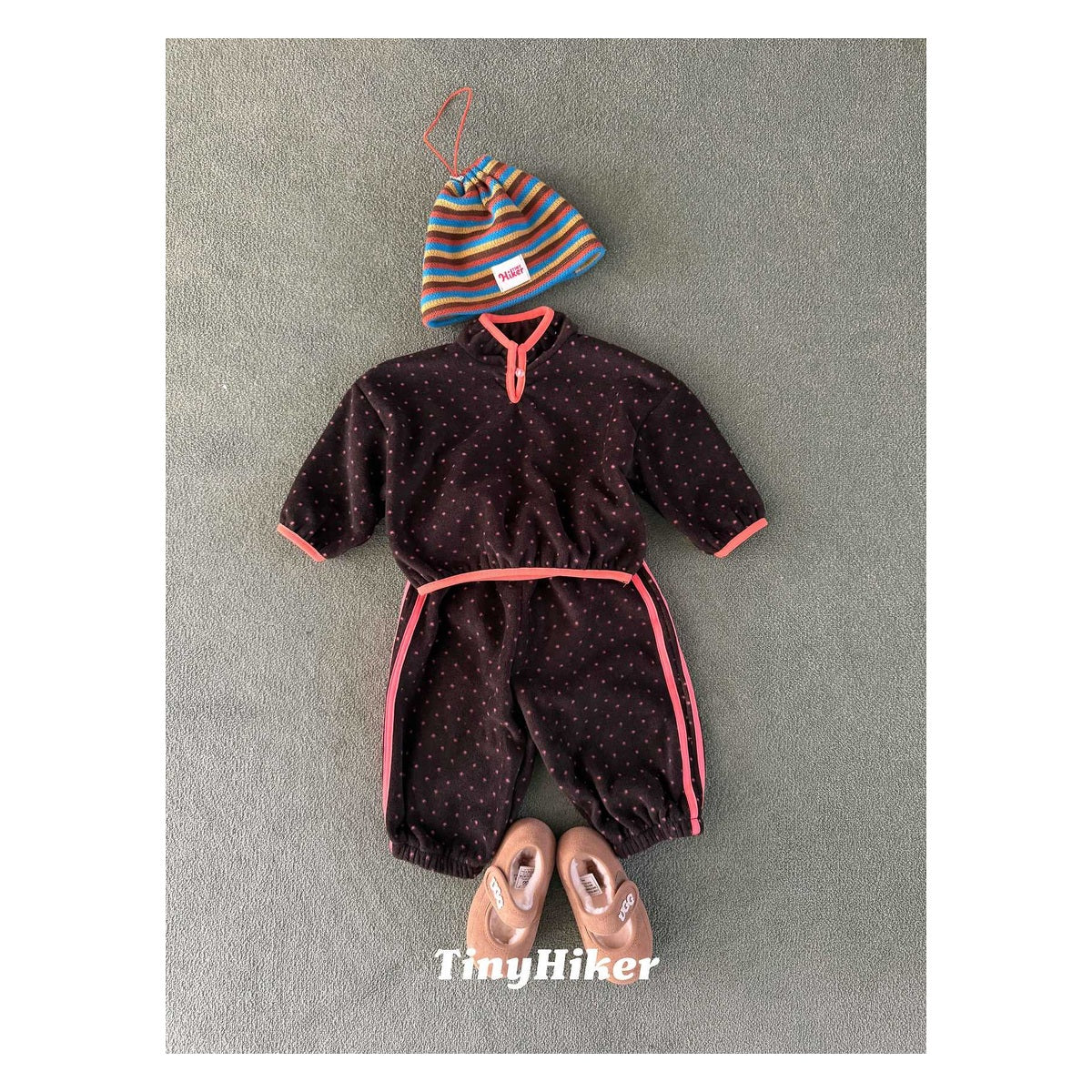 Tiny Hiker プチドットフリースTシャツ