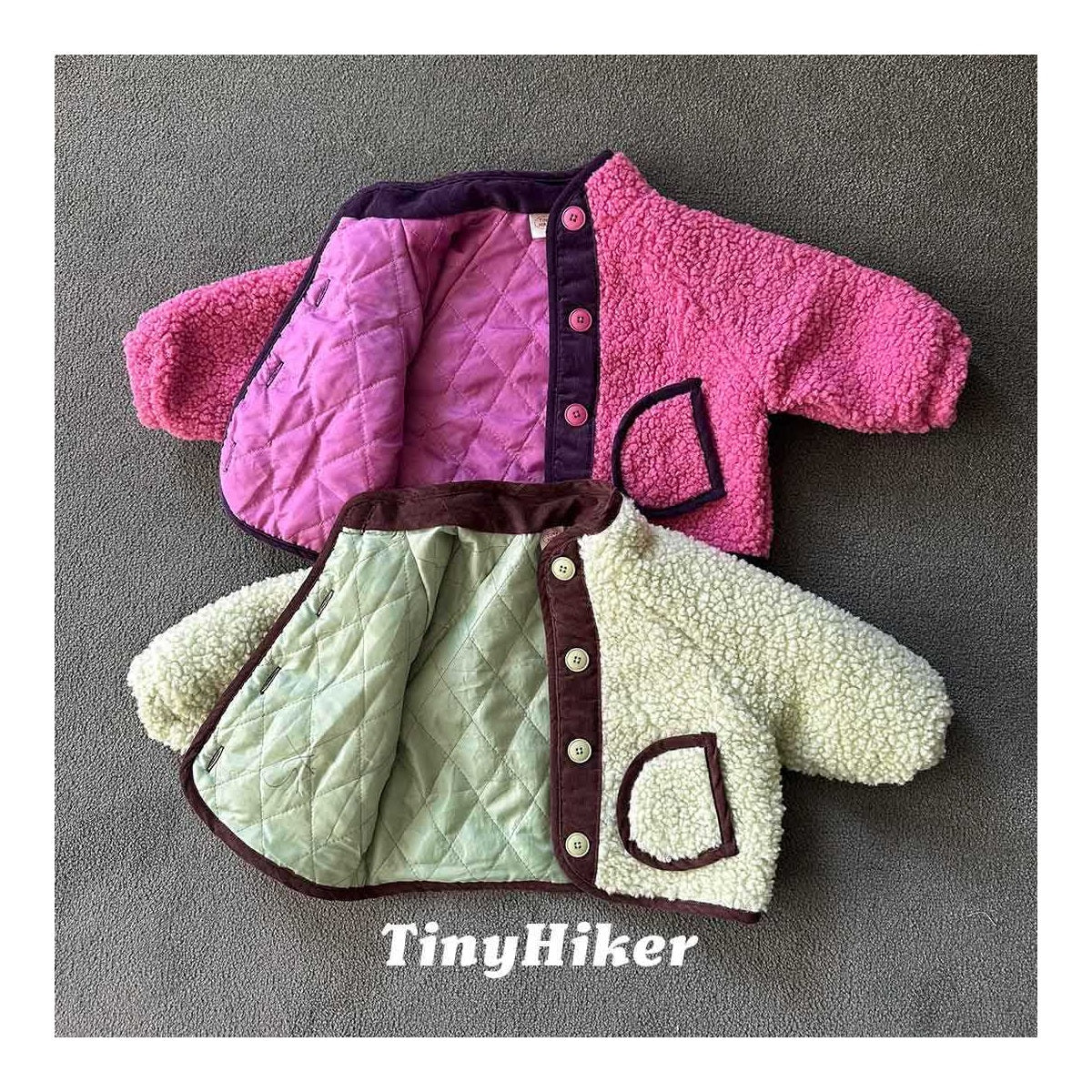 Tiny Hiker ふわふわボアジャンパー