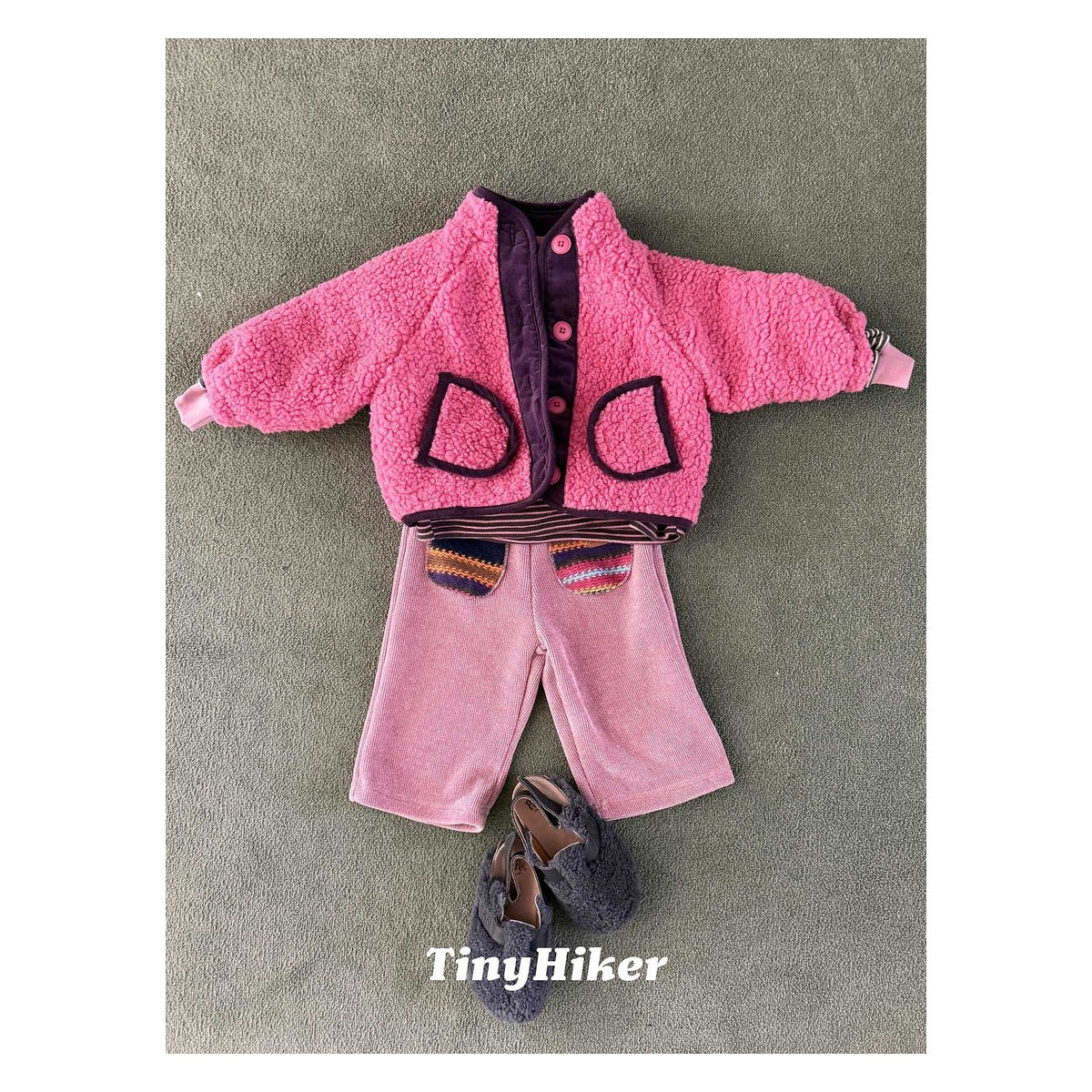 Tiny Hiker ふわふわボアジャンパー