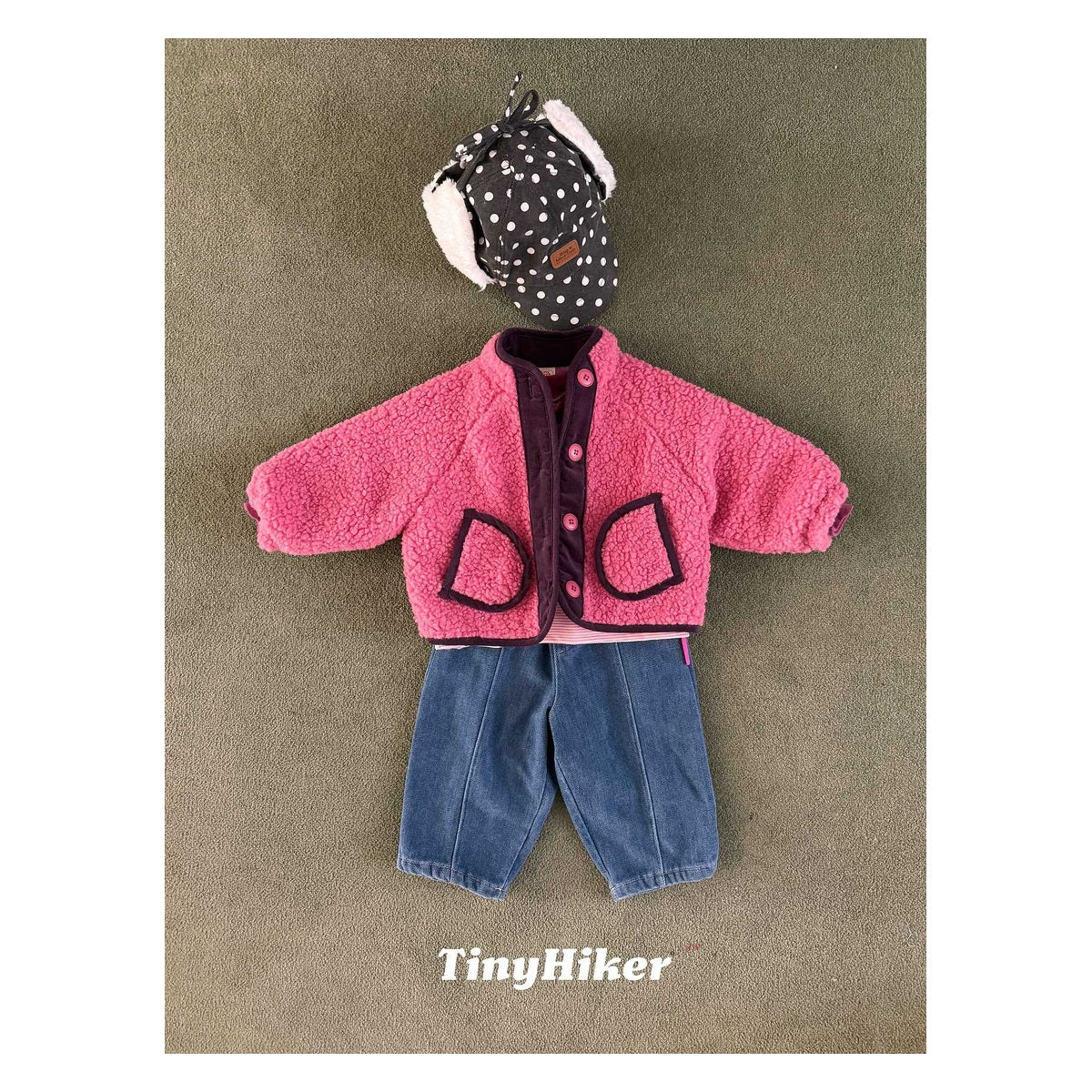 Tiny Hiker ふわふわボアジャンパー