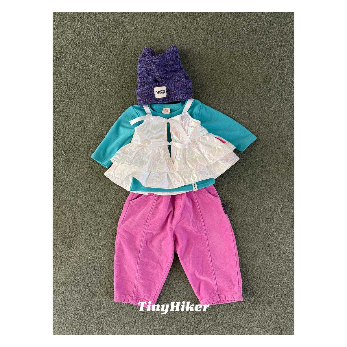 Tiny Hiker シャイニングキルティングキャミソールトップ