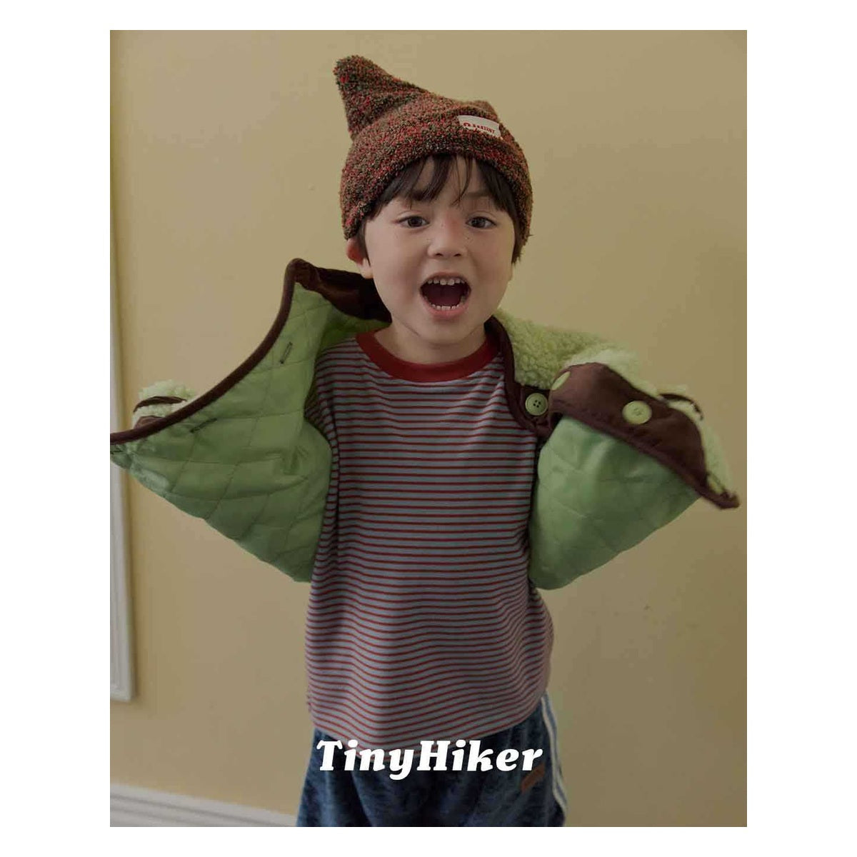 Tiny Hiker マゴストライプTシャツ