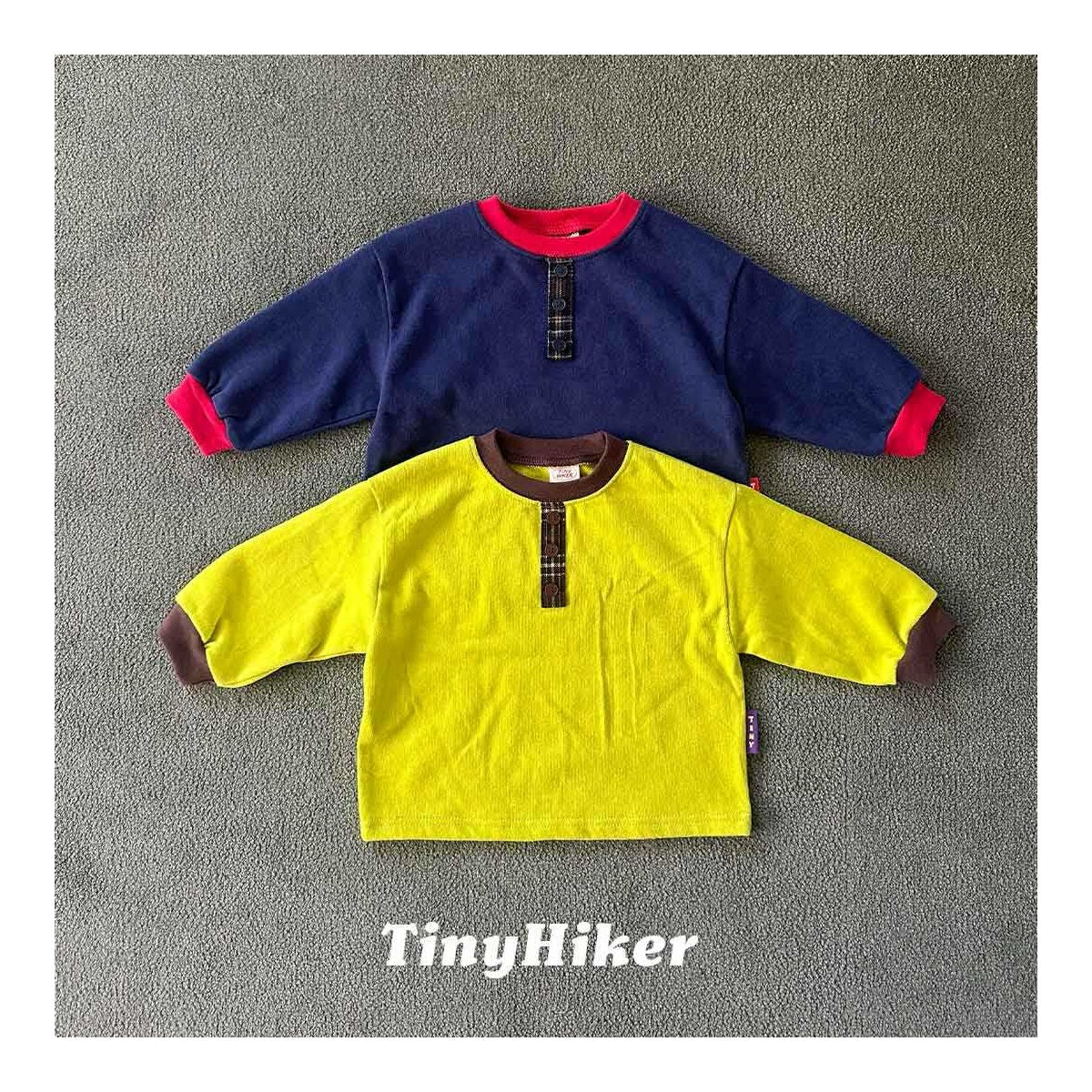 Tiny Hiker トムソーヤ ヘンリーネックTシャツ
