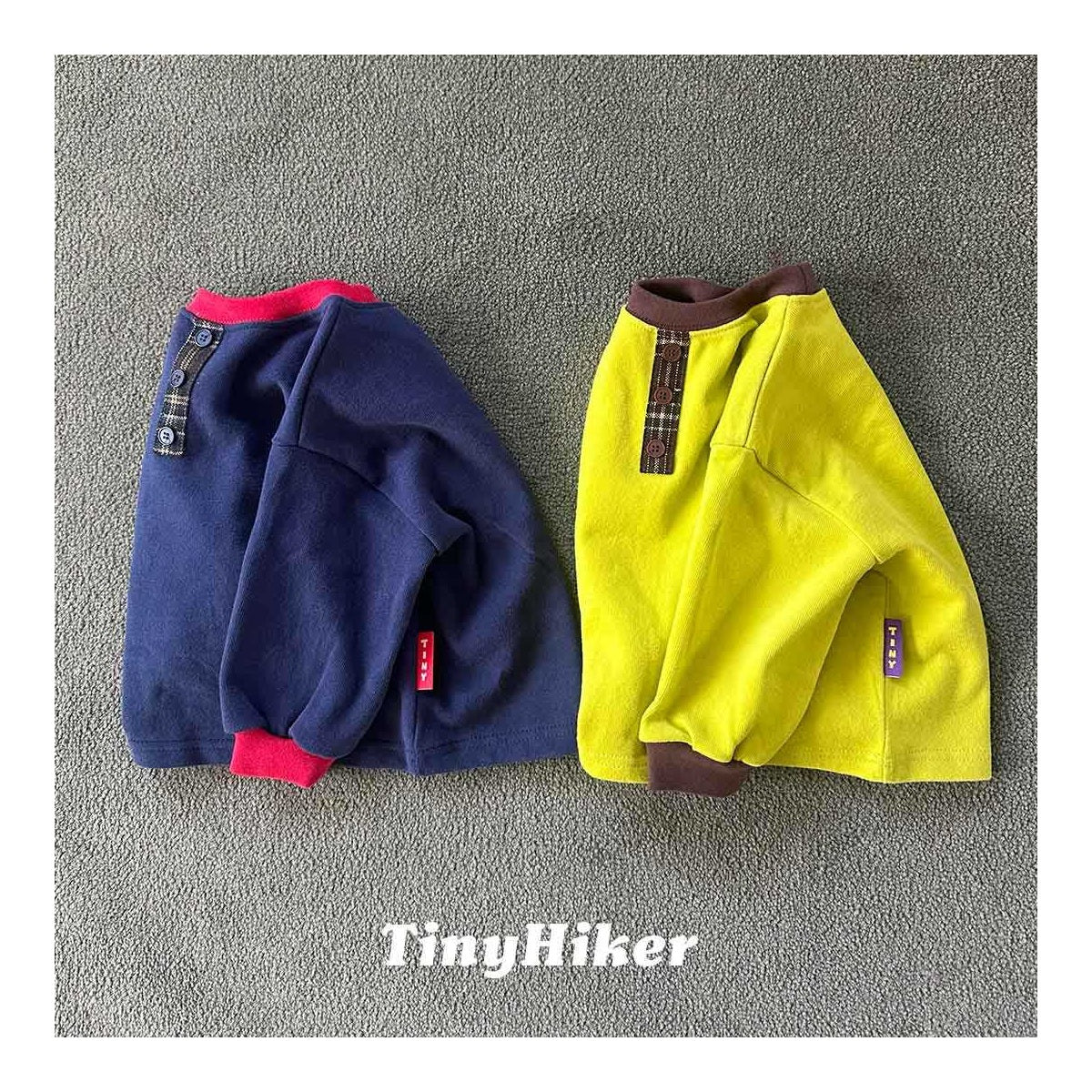 Tiny Hiker トムソーヤ ヘンリーネックTシャツ