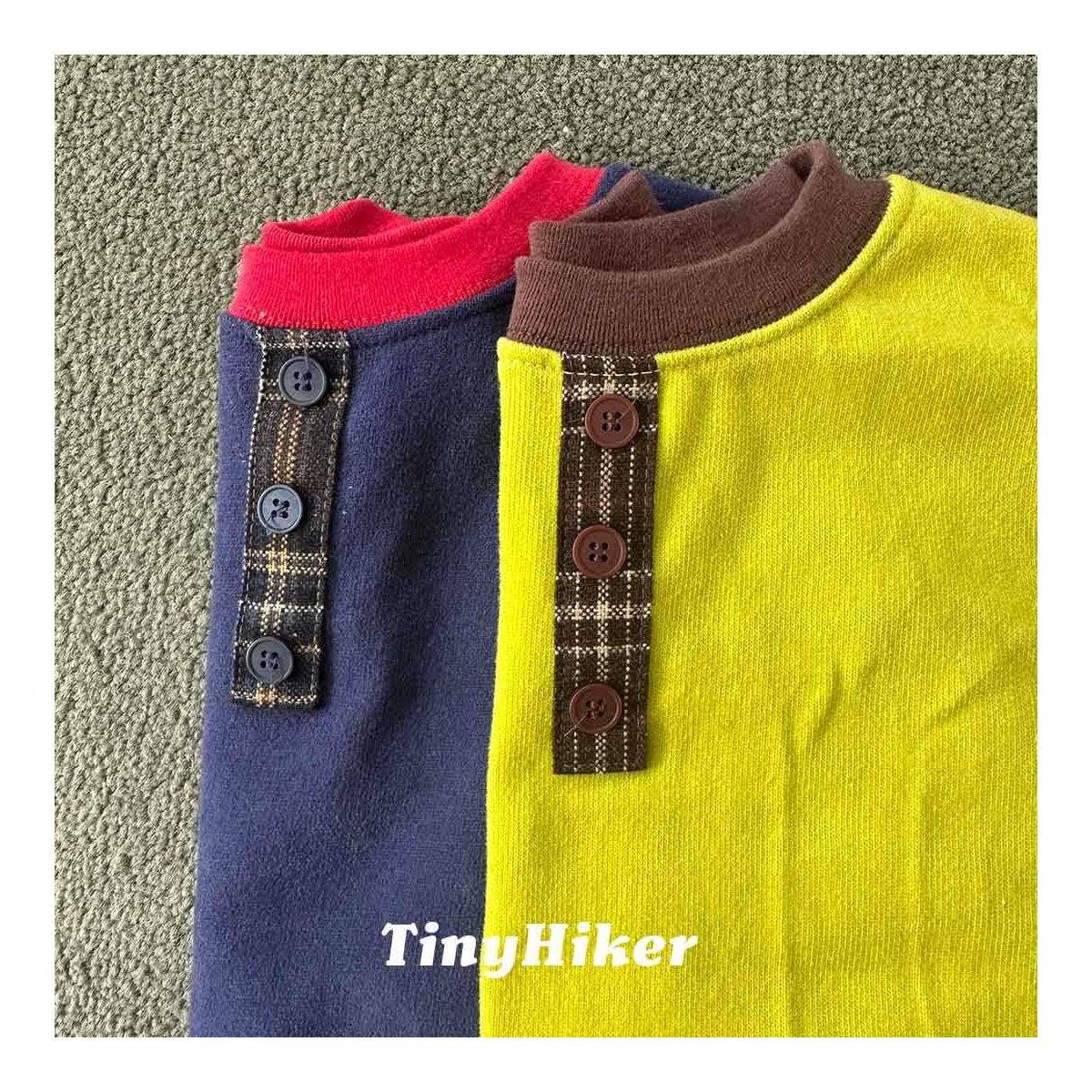 Tiny Hiker トムソーヤ ヘンリーネックTシャツ