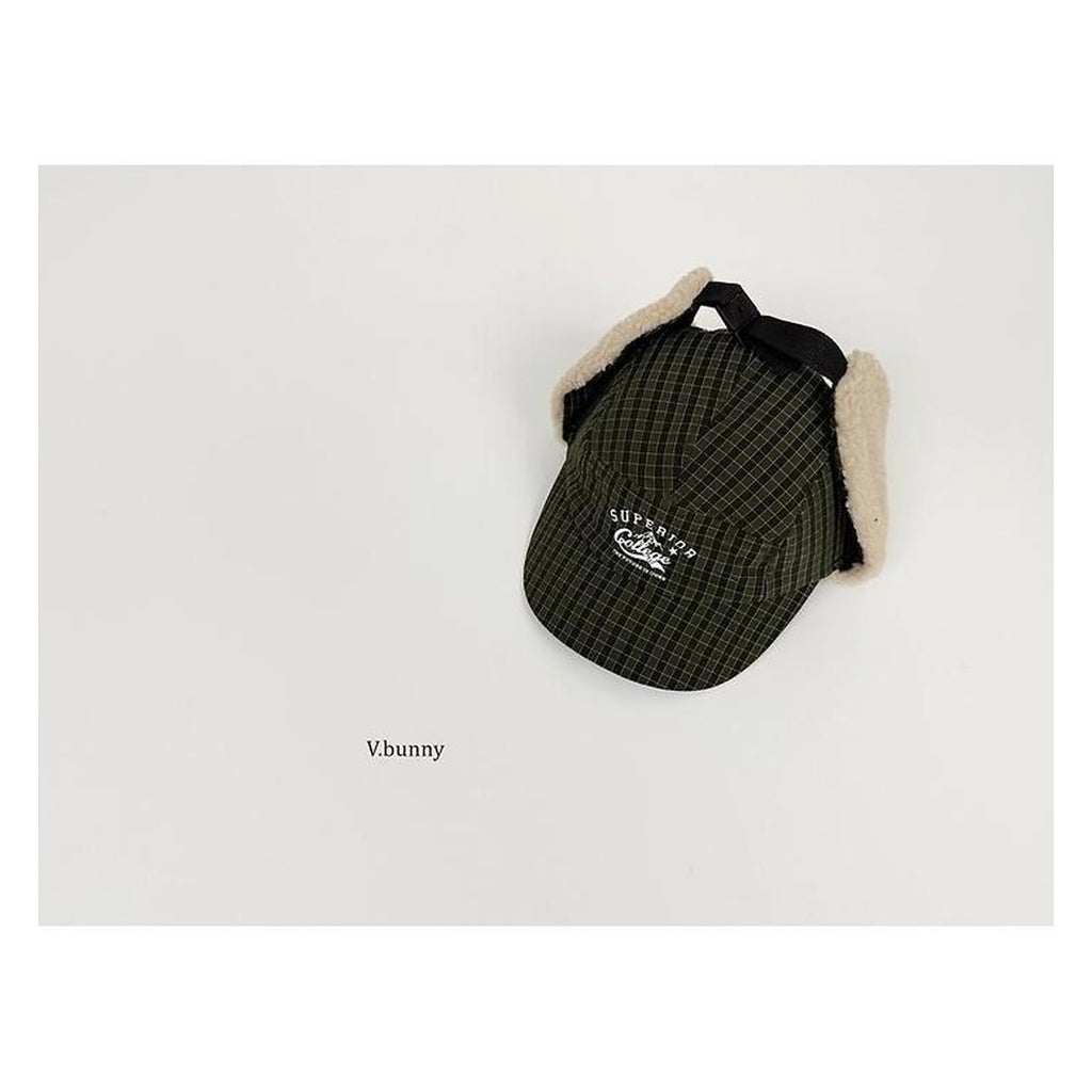 V.bunny チェック柄マウンテンキャップ FREE