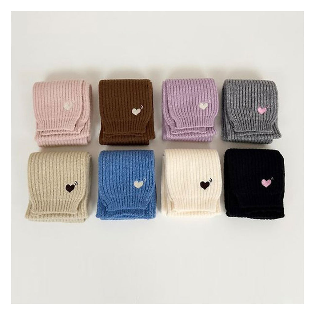 V.bunny ハート刺繍マフラー FREE