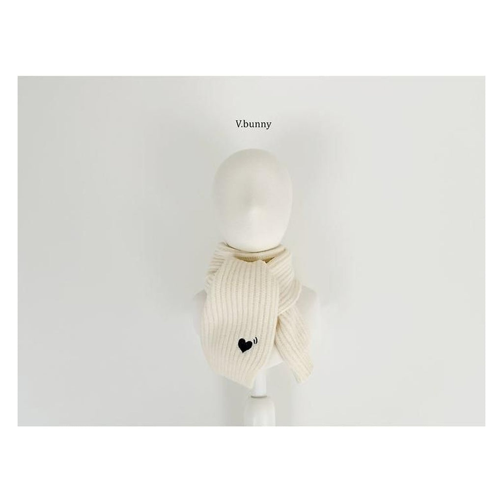 V.bunny ハート刺繍マフラー FREE