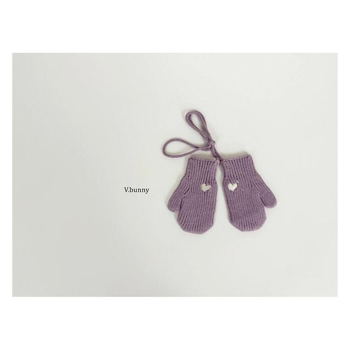 V.bunny ハート刺繍手袋 FREE