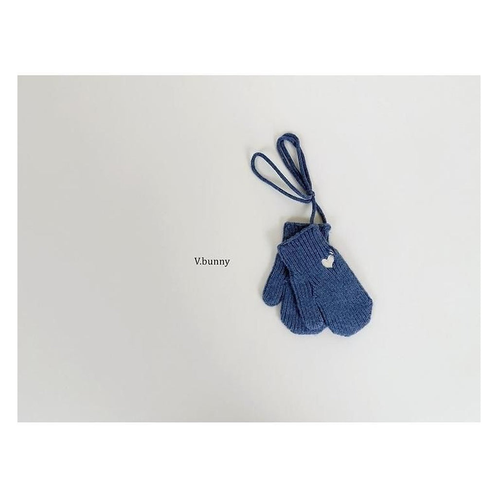 V.bunny ハート刺繍手袋 FREE