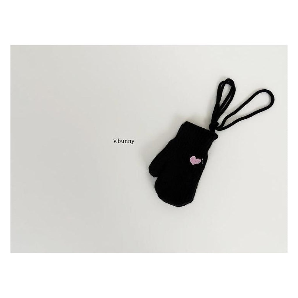 V.bunny ハート刺繍手袋 FREE