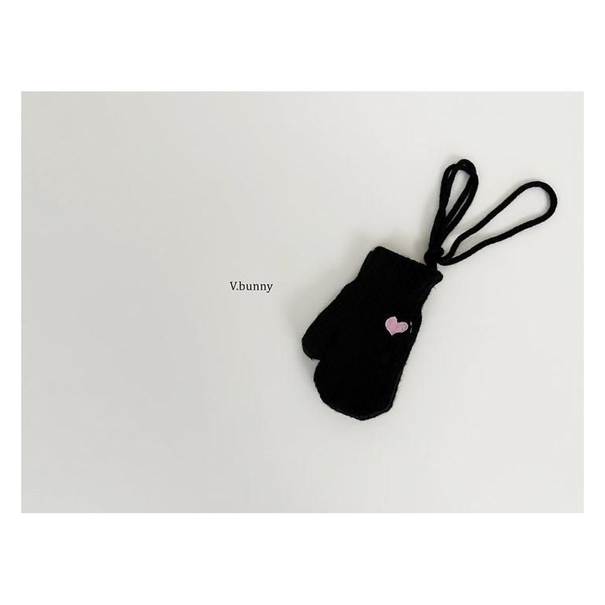 V.bunny ハート刺繍手袋 FREE