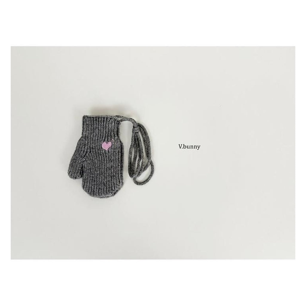 V.bunny ハート刺繍手袋 FREE