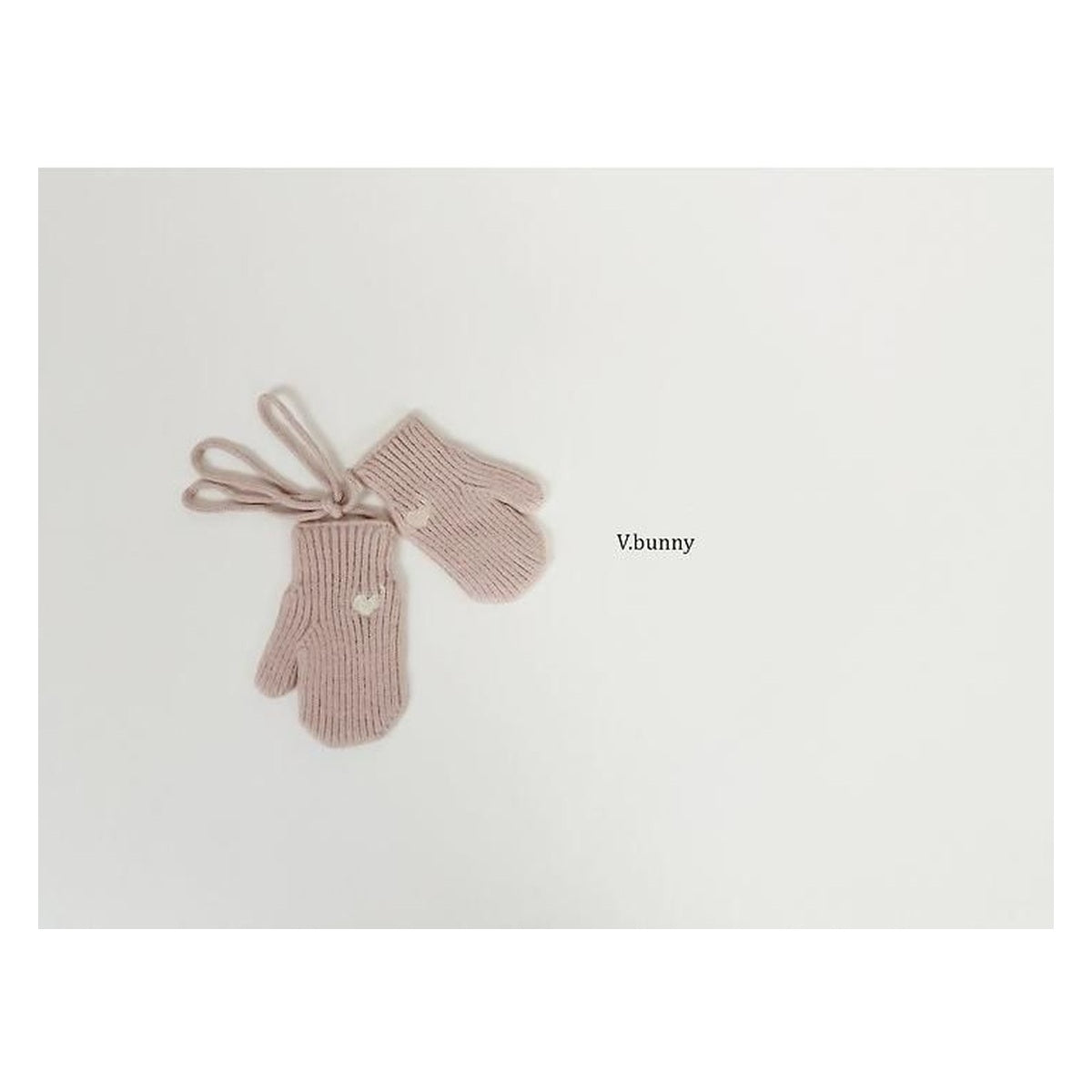 V.bunny ハート刺繍手袋 FREE