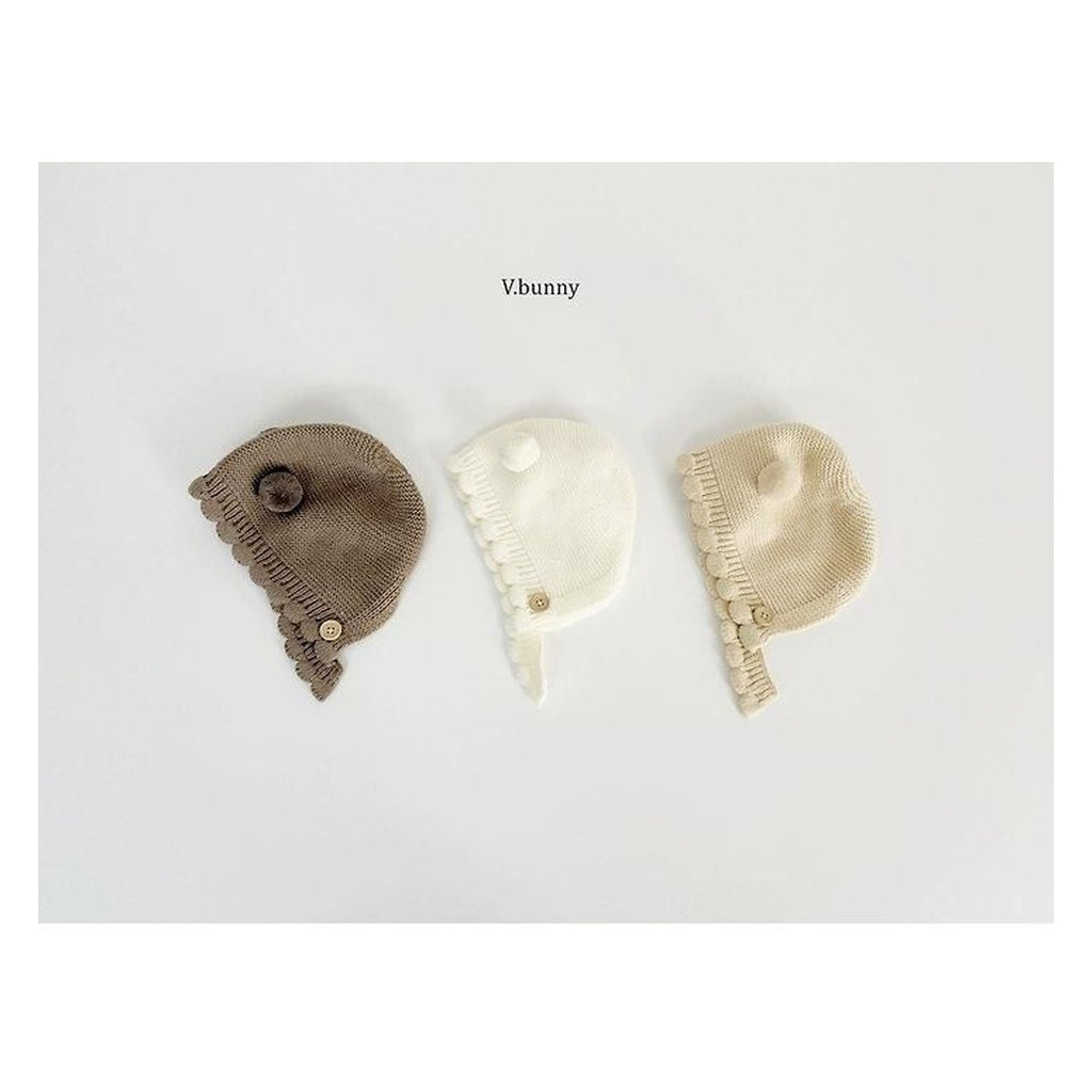 V.bunny バニラうさぎポンポンニットボンネット FREE