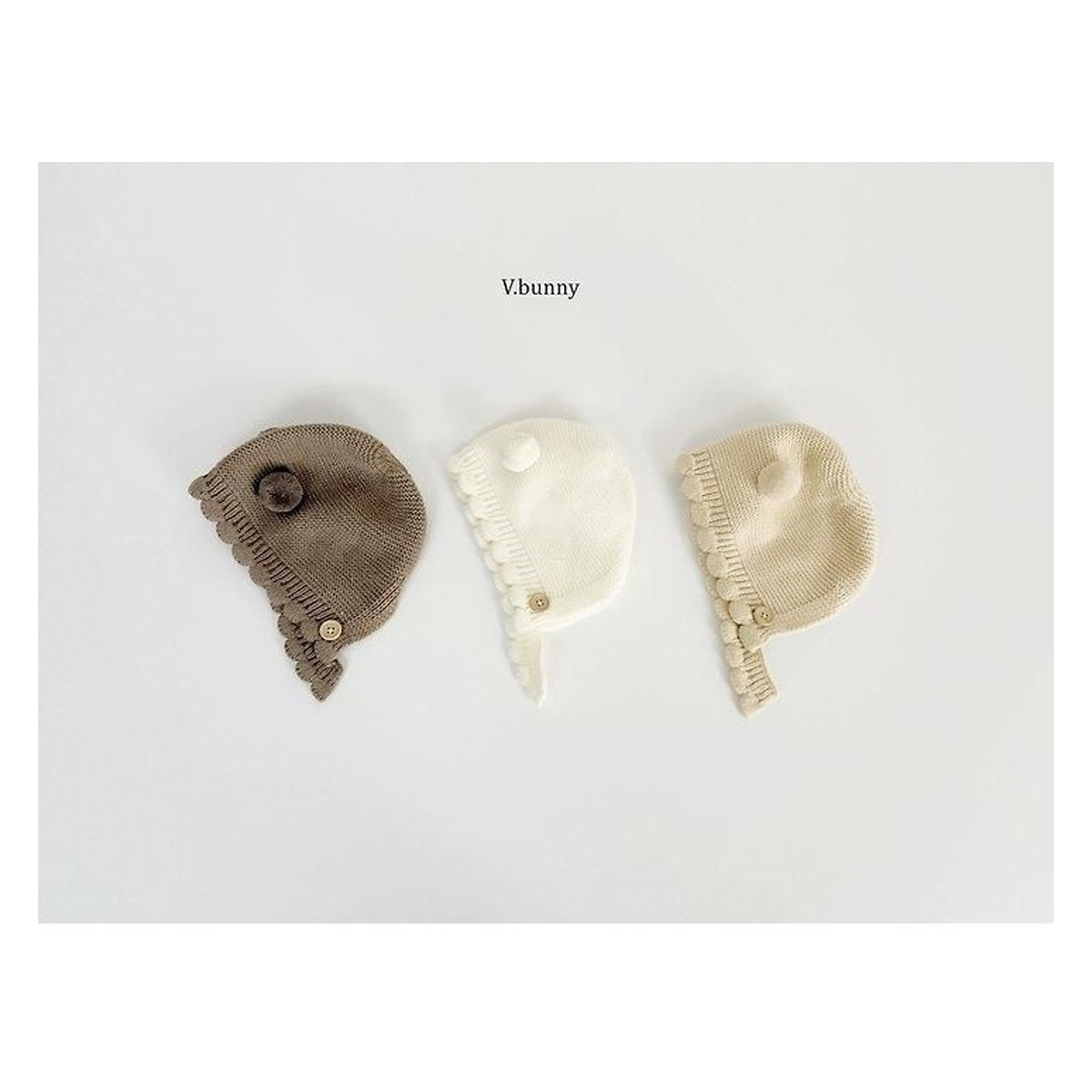 V.bunny バニラうさぎポンポンニットボンネット FREE