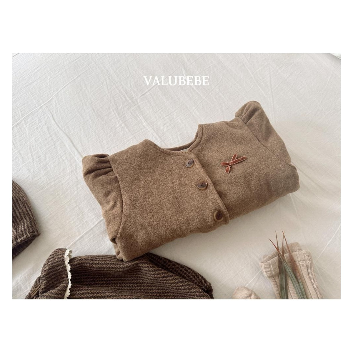 Valu bebe リボンパフモールジャケット