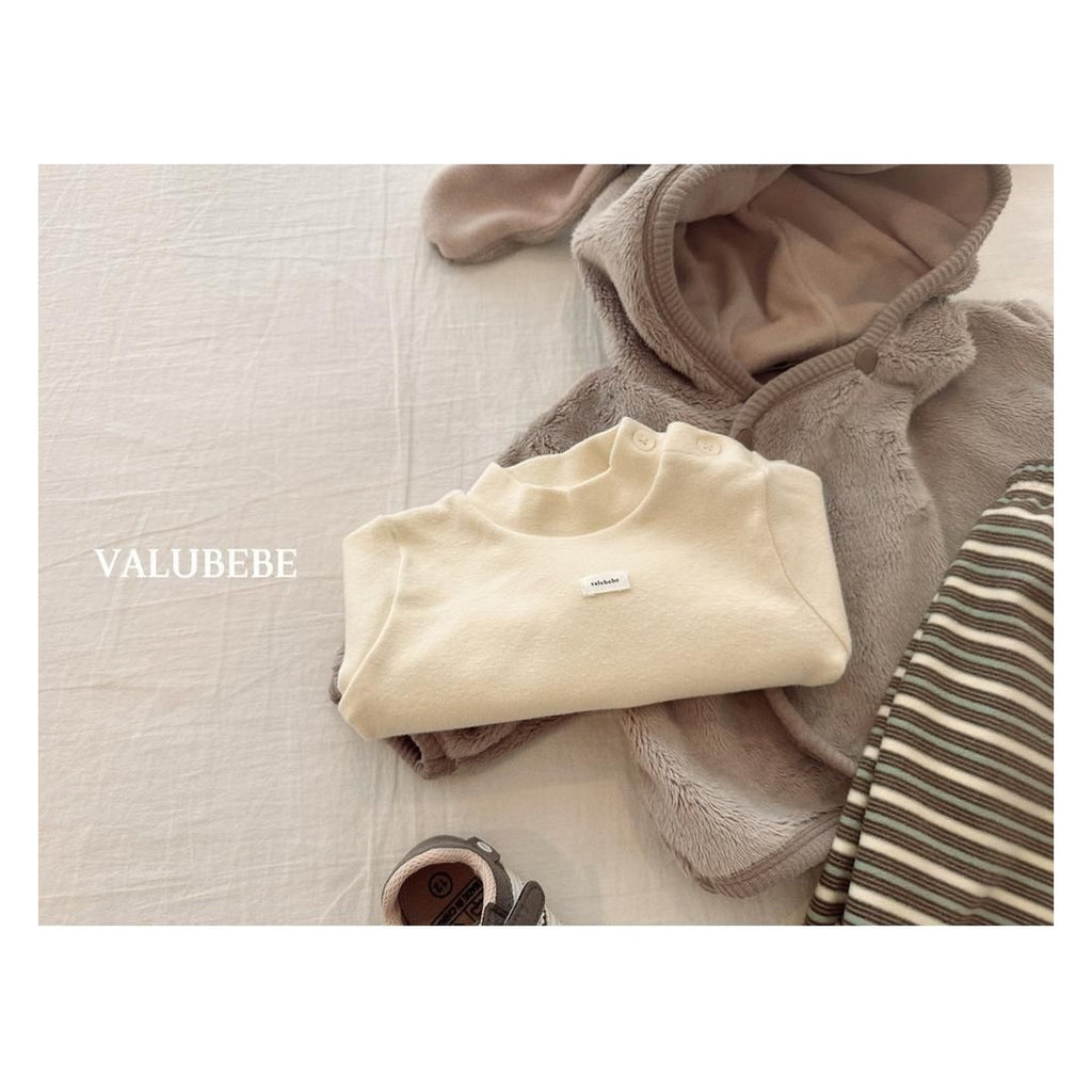 Valu bebe ソリッドリブネックT
