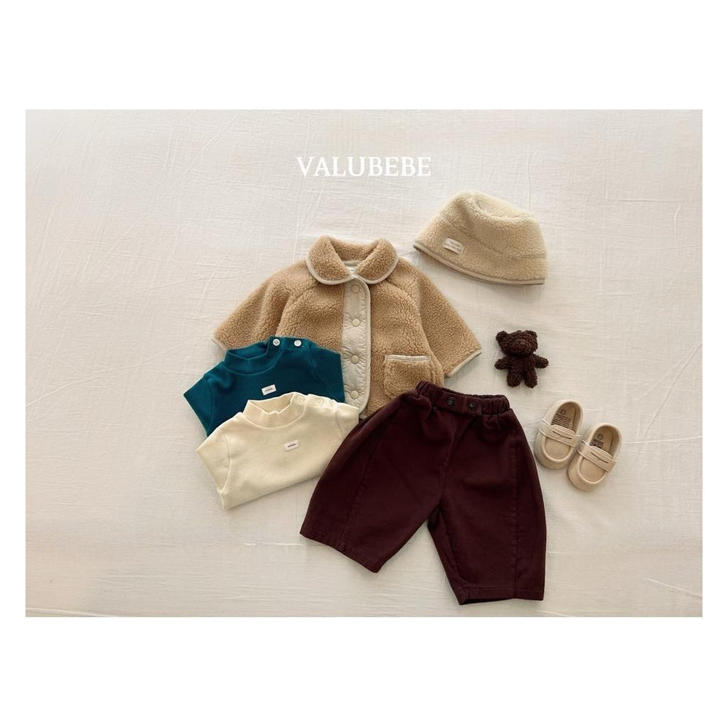 Valu bebe ソリッドリブネックT