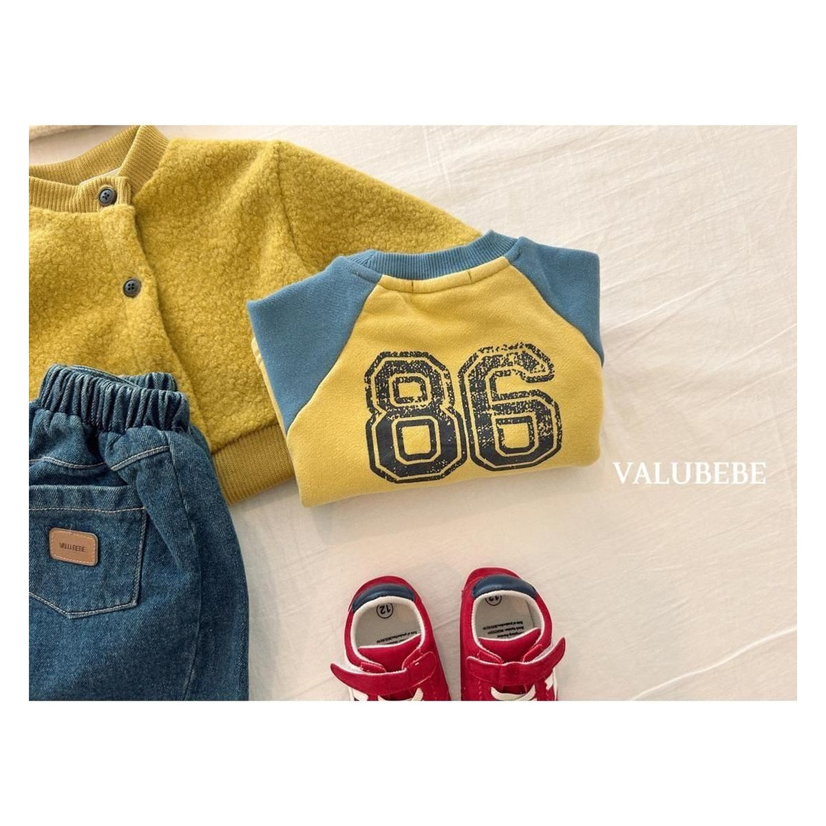 Valu bebe パレットラグランスウェット