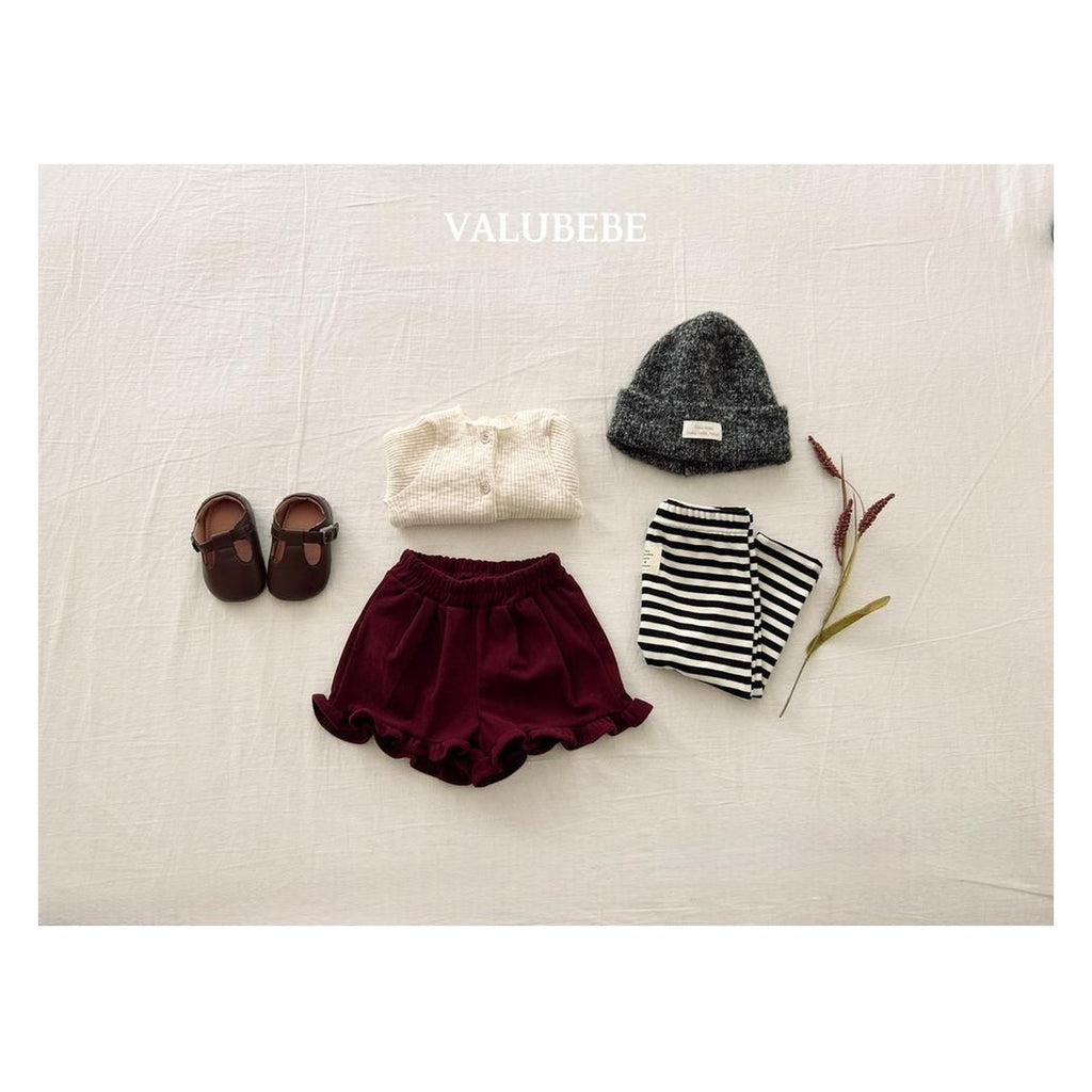 Valu bebe ボーダー裏起毛レギンス