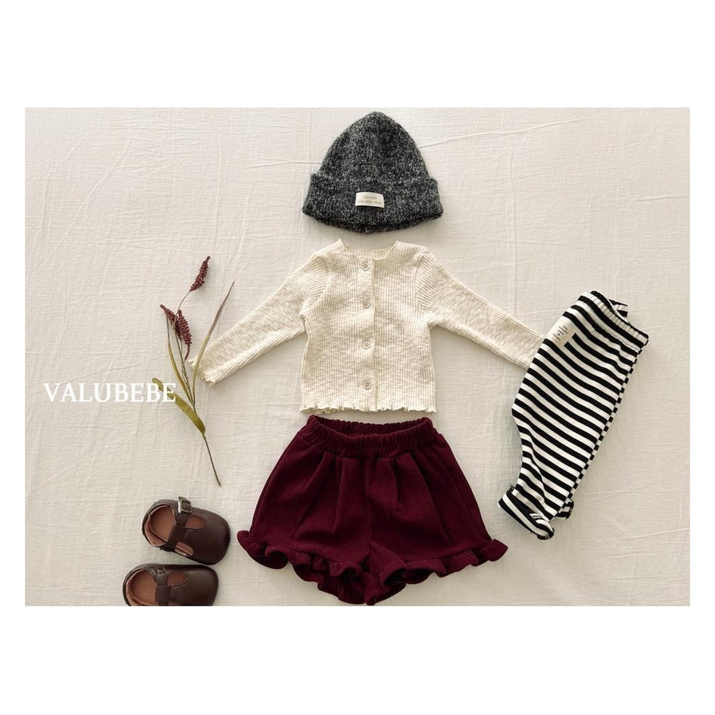 Valu bebe ボーダー裏起毛レギンス