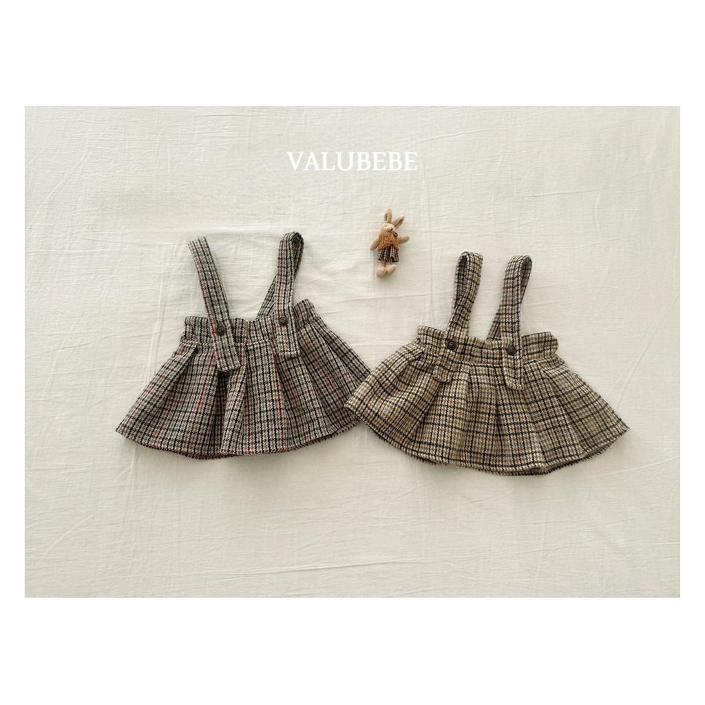 Valu bebe マブチェックプリーツスカート