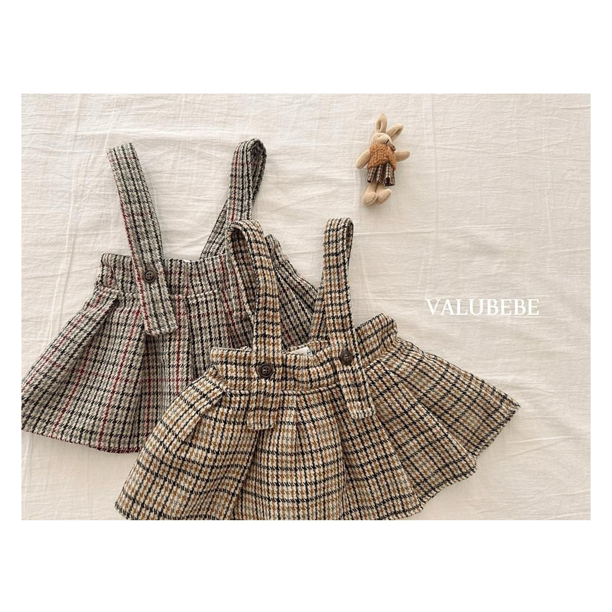 Valu bebe マブチェックプリーツスカート