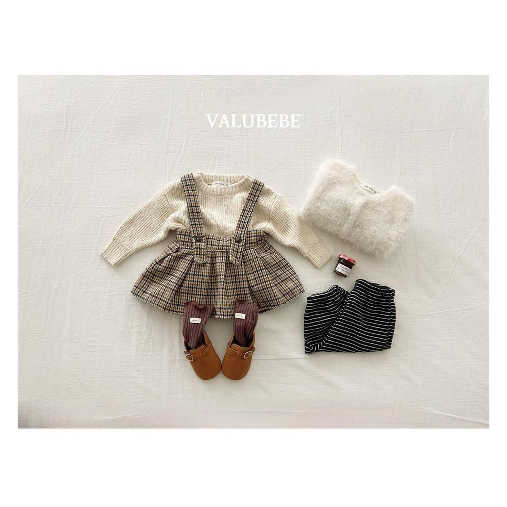 Valu bebe マブチェックプリーツスカート