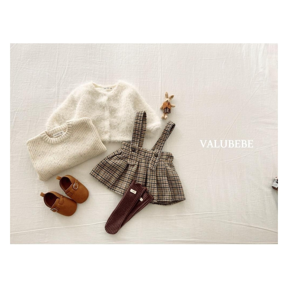 Valu bebe マブチェックプリーツスカート