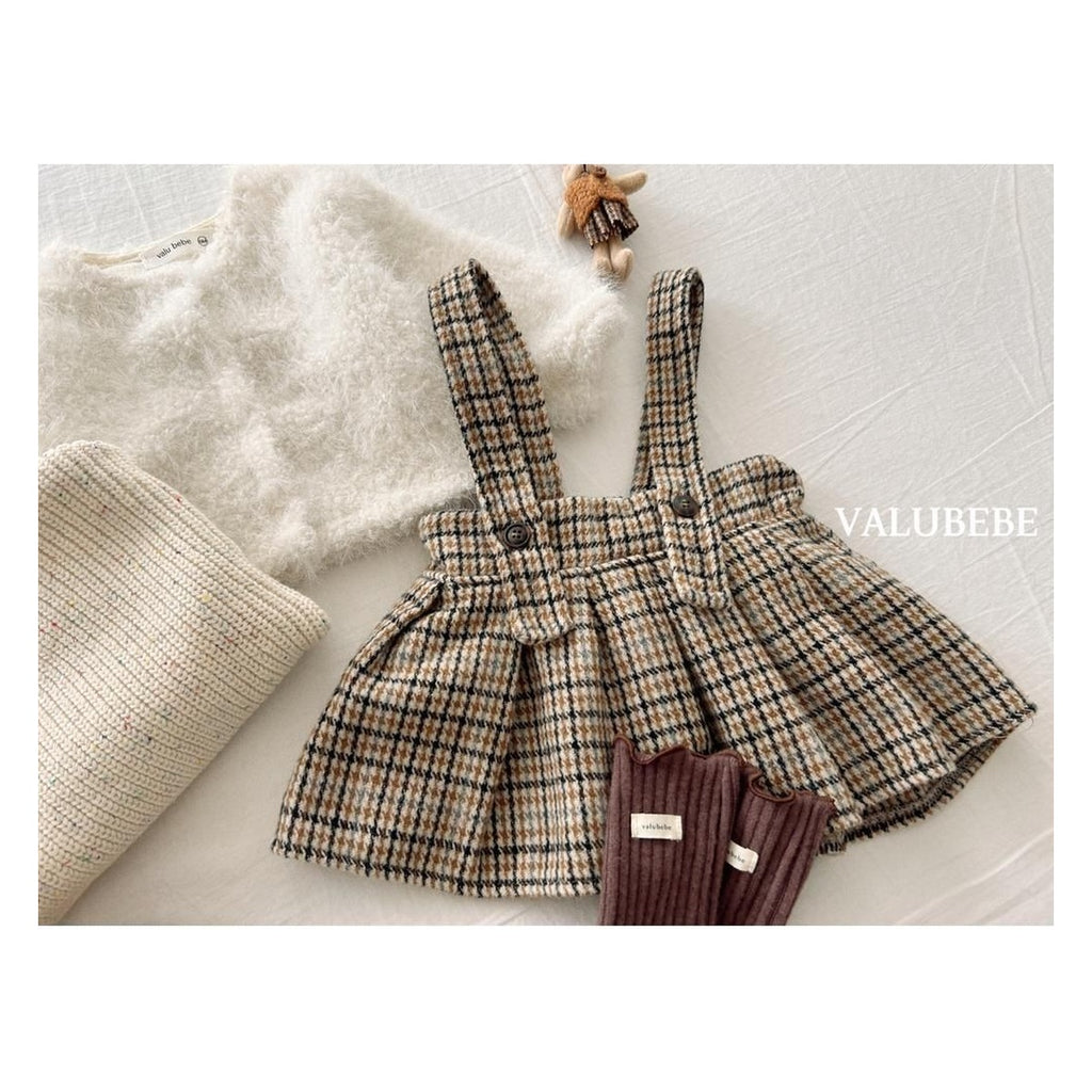 Valu bebe マブチェックプリーツスカート