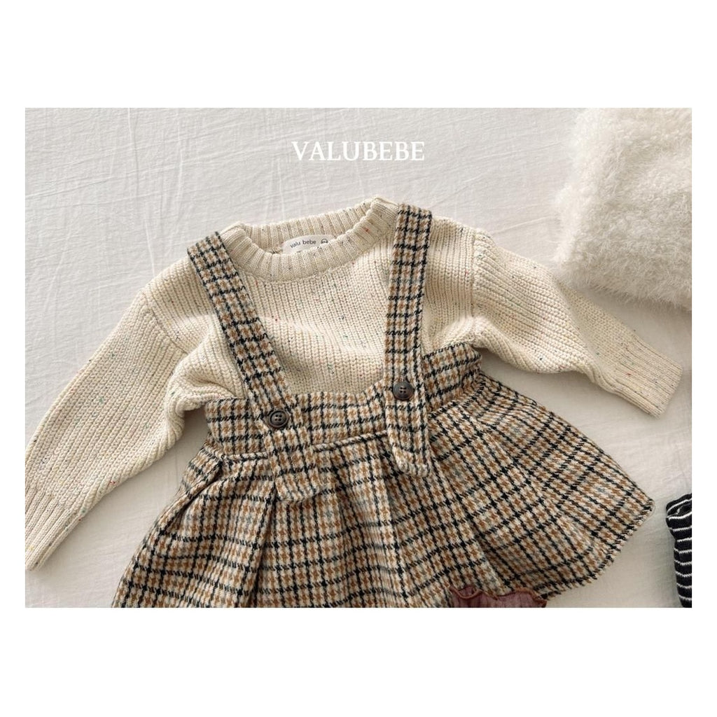 Valu bebe マブチェックプリーツスカート