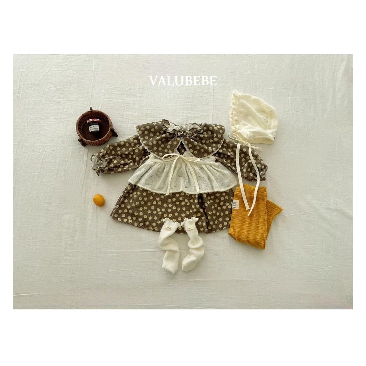 Valu bebe カラー柄ワンピース