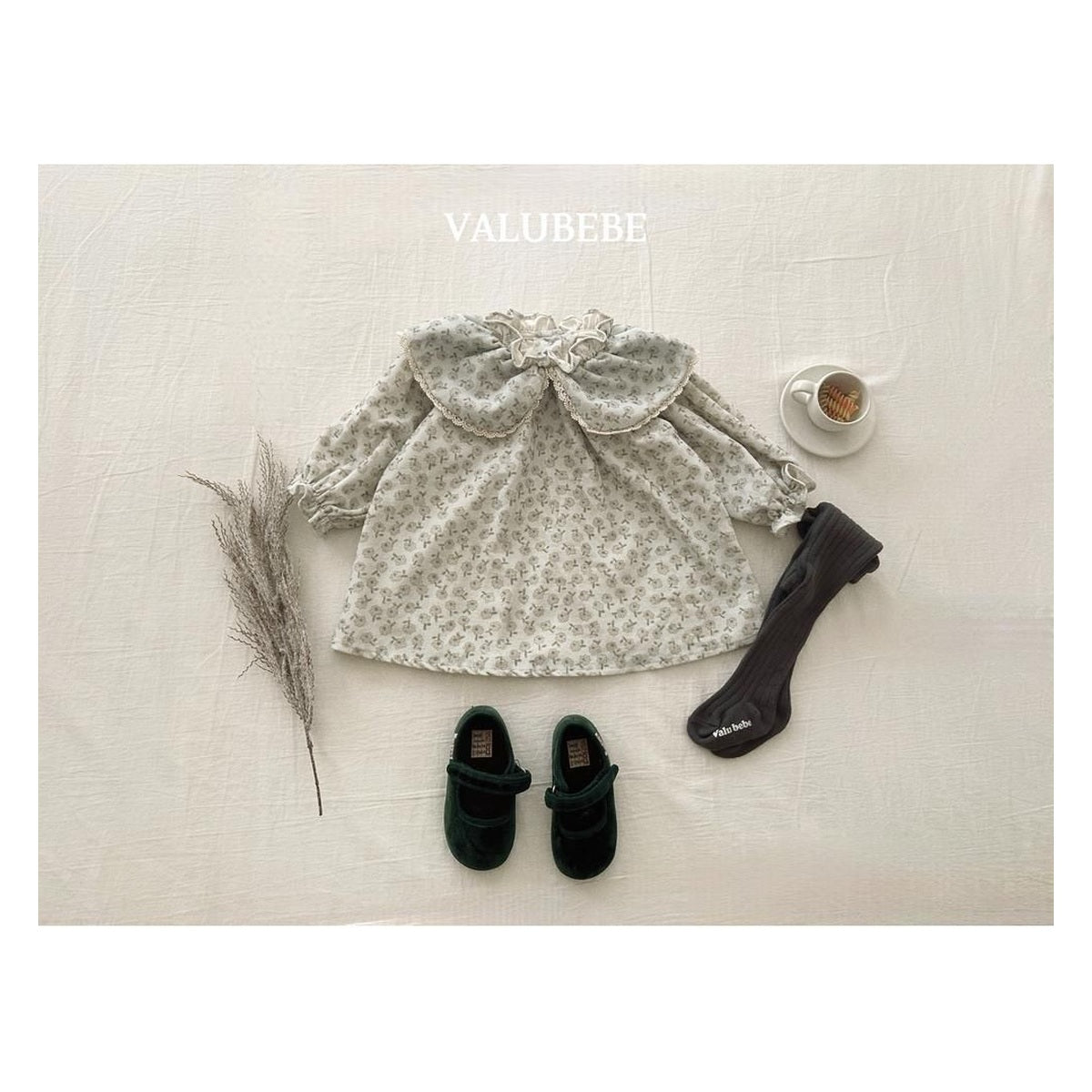 Valu bebe カラー柄ワンピース