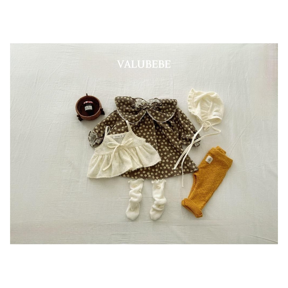 Valu bebe カラー柄ワンピース